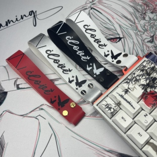 暮蝶2客制通用键盘飘带wooting小蜜蜂ATK68键盘飘带通用装饰挂件