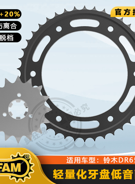 德国AFAM摩托车链轮适用于铃木DR650 链条 前后 牙盘 大小飞 静音