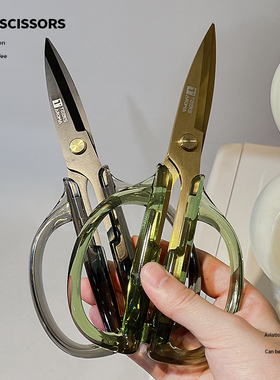 多功能剪刀厨房专用亚克力手柄简约食物剪水果线头剪子家用高颜值