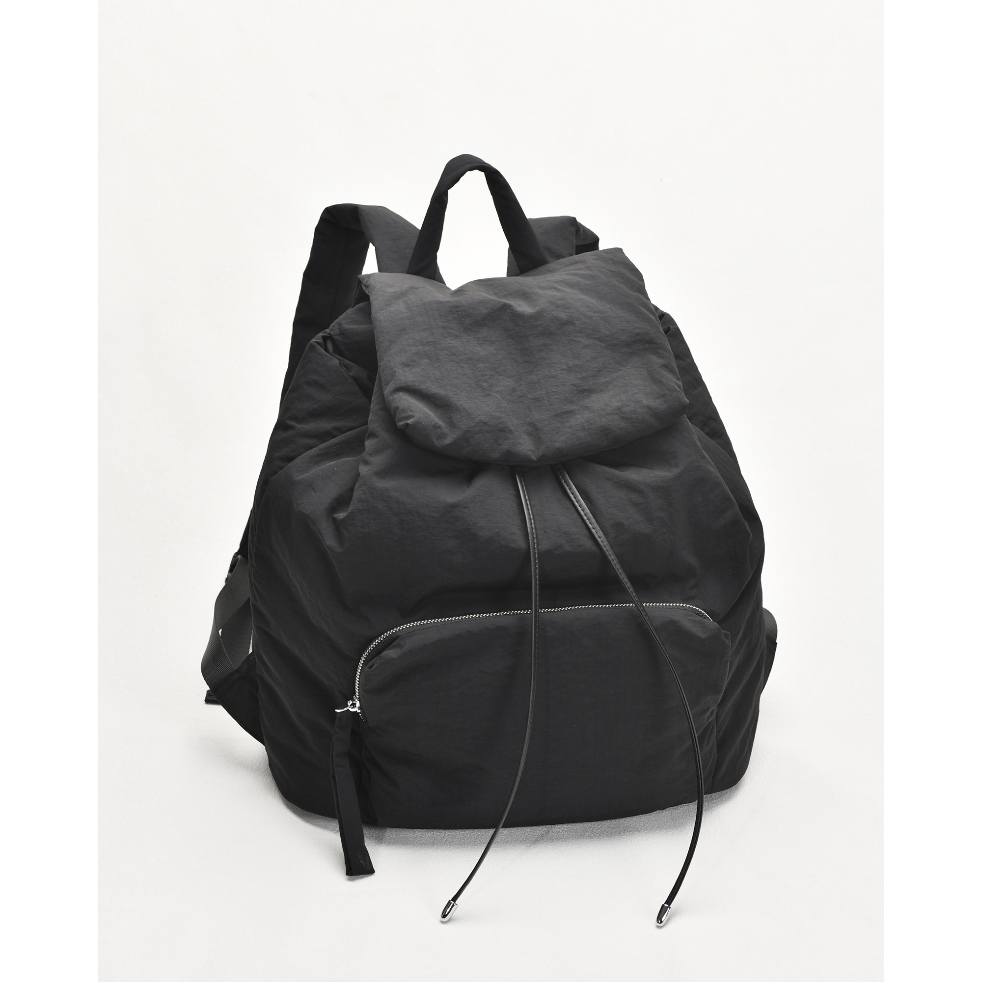 日韩新款潮牌进口尼龙牛津布百搭轻便翻盖抽绳通勤大容量双肩背包