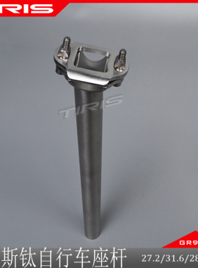 TIRIS泰锐斯GR9钛合金ZG2自行车座方孔坐管28.6座杆公路山地瓜车