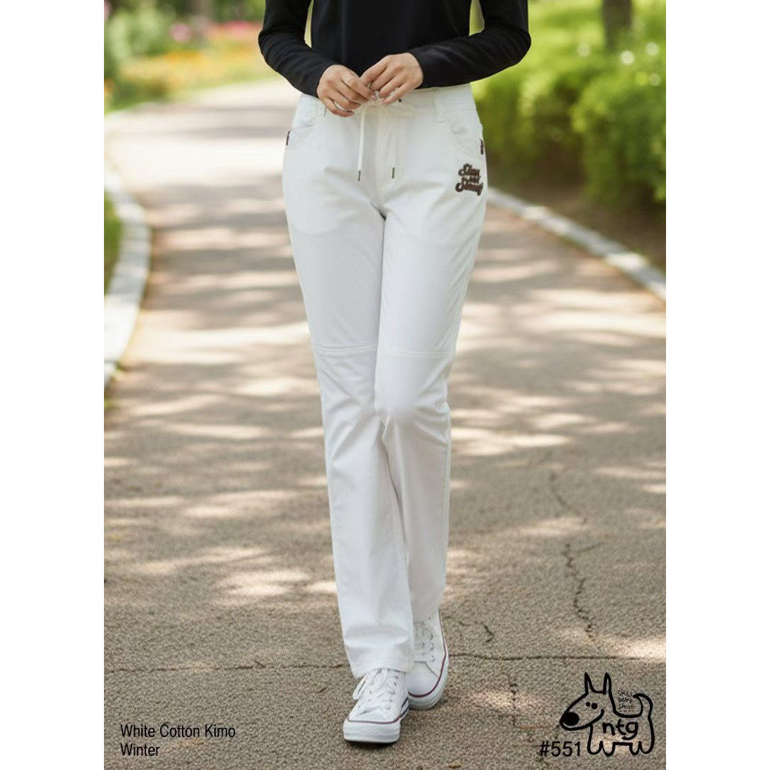 韩国ntg冬季新款简洁字母刺绣AB面加绒夹棉弹力修身铅笔裤棉裤,女装/女士精品,休闲裤,淘宝优惠券,粉丝福利购,淘宝优惠卷