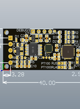 高精度 Modbus PT100 PT1000变送器模块 温度变送器 485 TTL接口