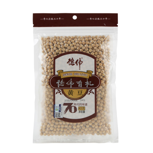 德伟有机黄豆东北黄豆打豆浆专用豆芽原料400g真空包装