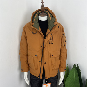 ONE77冬季新款青年连帽男士羽绒服加厚保暖工装冲锋衣绣标宽松衣