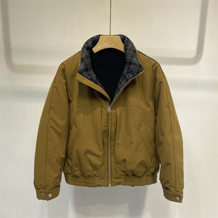 2025冬季新款短款立领面包羽绒服男加厚保暖90白鸭绒冬季外套男装