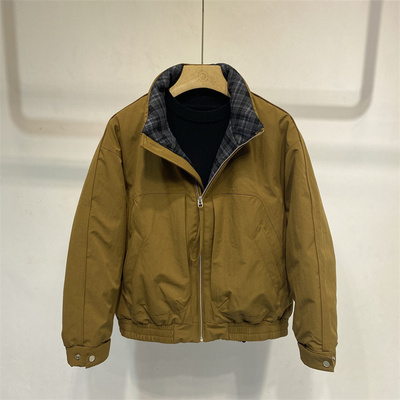 2025冬季新款短款立领面包羽绒服