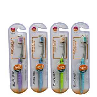 博洁724牙刷柔丝细致清洁纤柔螺旋软毛清洁牙齿男女家用 情侣学生