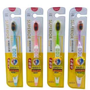 小护士948N成人竹炭牙刷炫金备长炭丝除异味清新口气护龈美白去渍