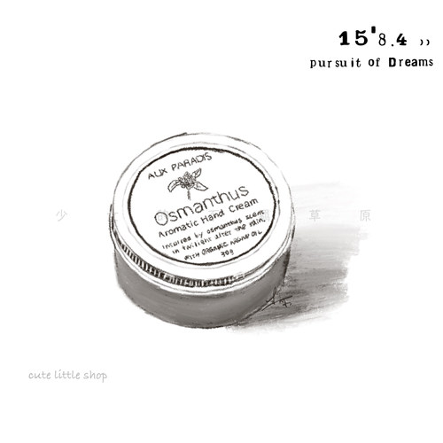 日本aux paradis限定桂花驴牌护手霜鸢尾花皂香冬莓金桂30g/75g