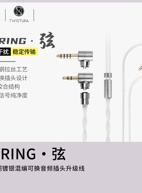 Twistura逆转未来 STRING 弦 单晶铜镀银3.5+4.4升级线0.78 2pin