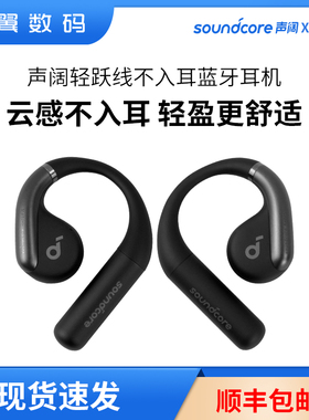 Soundcore声阔轻跃线AeroFit蓝牙耳机运动跑步骑行防水挂耳不入耳