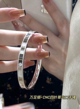 足银9999纯银手镯女万花筒实心镯