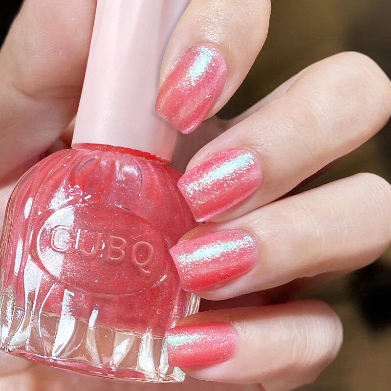 水性无味亮闪闪流行快干免烤指甲油爱的嫁纱少女美甲不可撕热卖色