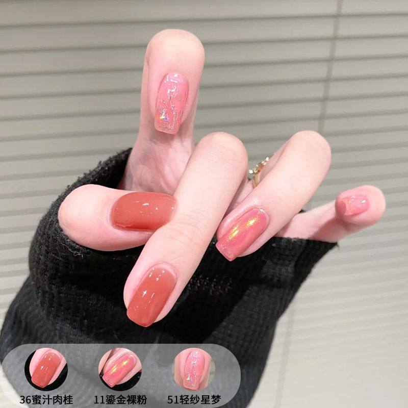 指甲油持久套装免烤快干热卖高档美甲不掉偏光透明亮片七彩显白女,彩妆/香水/美妆工具,指甲油,淘宝优惠券,粉丝福利购,淘宝优惠卷