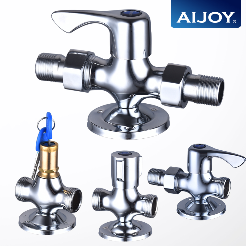 直通6分自来水外牙活接三角阀