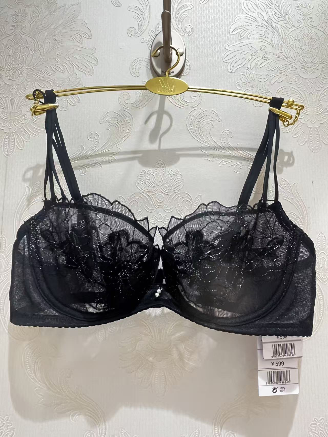 华歌尔新款WB30G5 四分之三超薄性感蕾丝聚拢显胸小夏季女文胸599