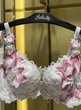salute莎露特LB38E4 日产精致奢华刺绣薄杯小巧聚拢文胸内衣 1980