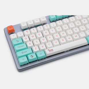 XDAV2快乐星球热升华机械键盘键帽pbt60/64/87/96/104多配列球帽