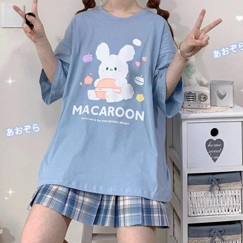 【实体店代挂】纯棉短袖女款日系T恤夏季可爱软妹上衣