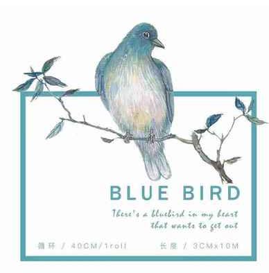 【胶带分装】手账用品 向鱼文创 BLUE  BIRD 和纸胶带循环分装