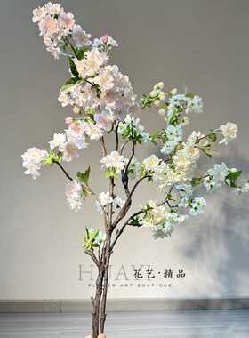 大树装饰花餐桌花仿真樱花