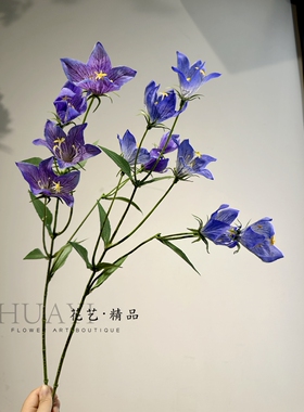 花艺精品仿真花桔梗单只