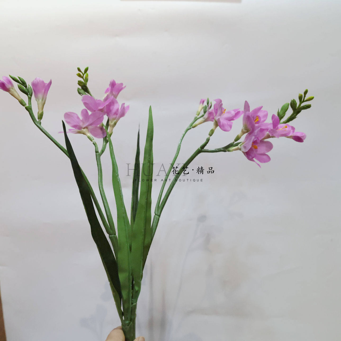 仿真绿植紫色小花马兰花插花摆件复古风室内装饰手工DIY仿真花艺 - 实物图