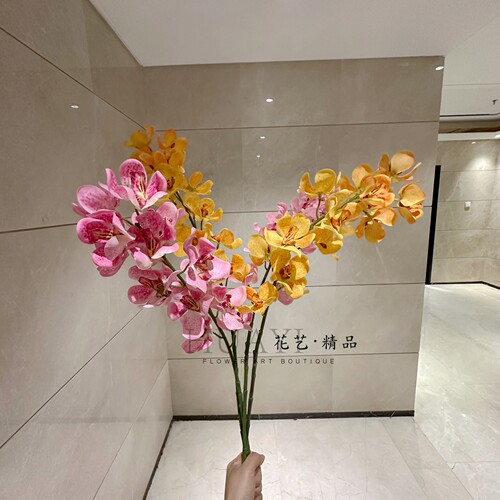 仿真蝴蝶兰东亚兰慧兰千鸟兰假花束现代简约花艺
