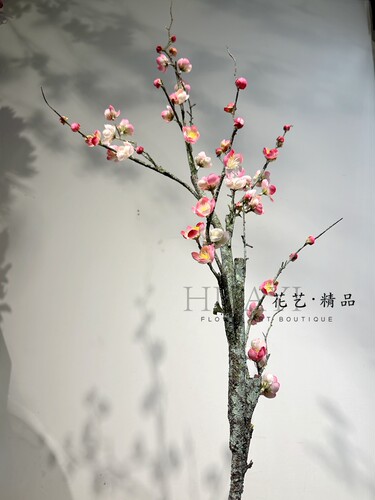 花艺精品仿真花干支梅花腊梅
