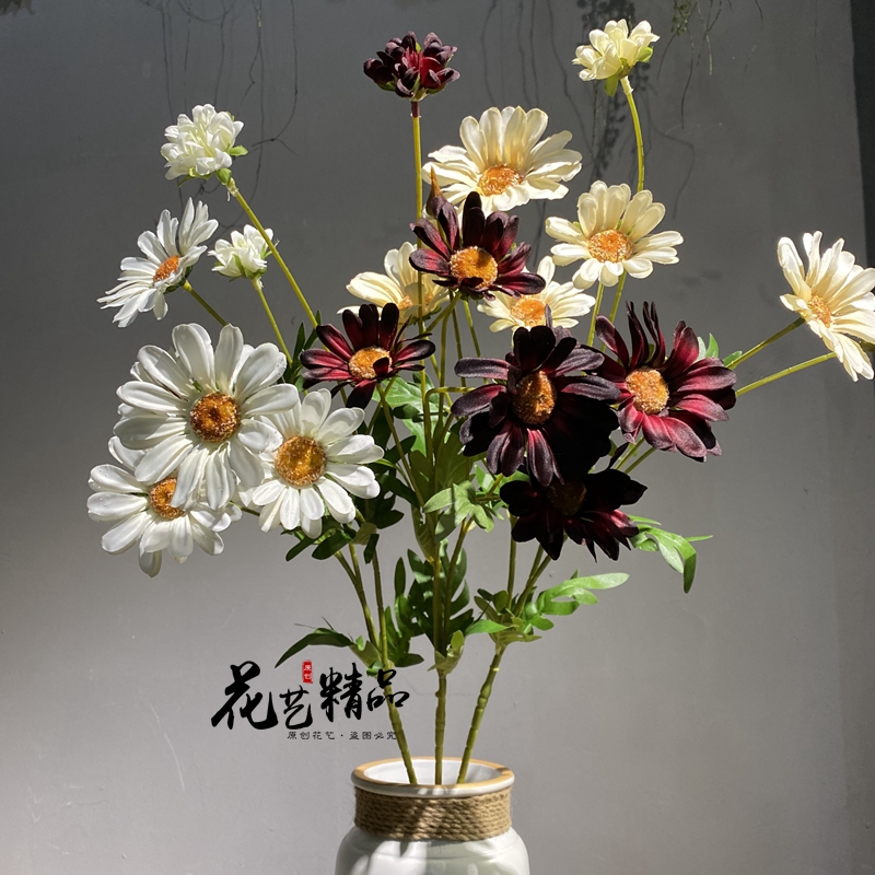 仿真小雏菊格桑花 软装花艺婚庆插花造景花海布置摄影手捧花森系