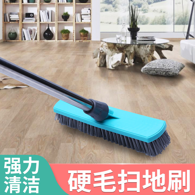 加长柄硬毛地刷卫生间厕所清洁刷厨房浴室瓷砖刷子聚氨酯丝地板刷