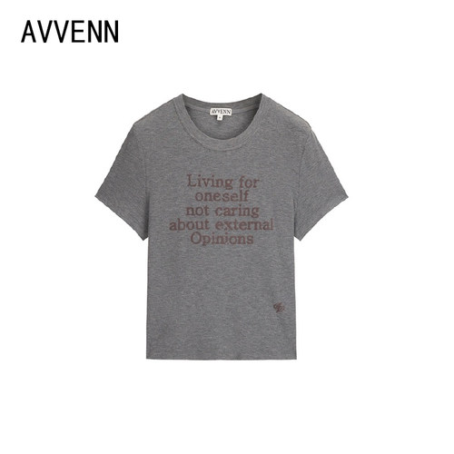 【拍下立减】AVVENN | 正品专柜设计师26新款 字母短袖AK70601511