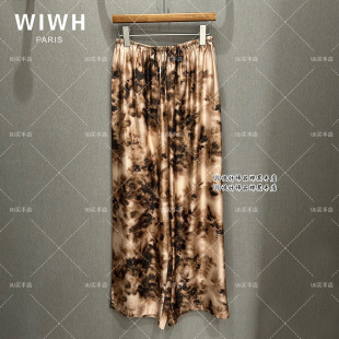 26春装 新品 长裤 正品 WHHK3E506 休闲裤 专柜 桑蚕丝 WIWH 花色