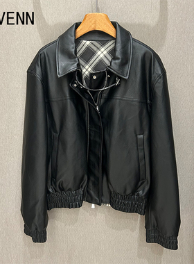 AVVENN | 正品专柜 设计师品牌 25秋冬新款 两穿 皮衣 外套