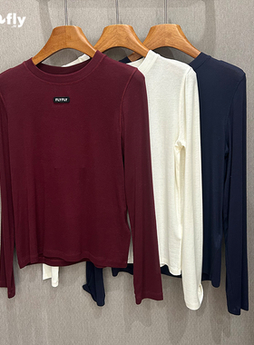 fizzfly |  正品专柜 设计师 2025新款秋冬打底衫 长袖 圆领 T恤