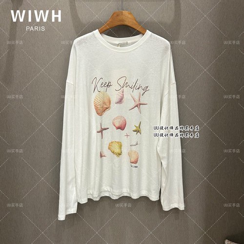 WIWH | 女装 正品实拍 设计师 26春季 贝壳 长袖 T恤  WHLT3E140