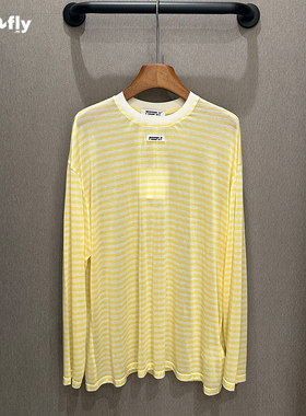 fizzfly |  设计师品牌2025新款夏装 条纹 天丝 长袖 T恤