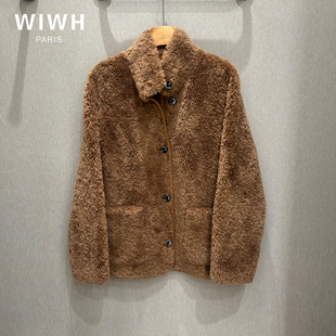 设计师品牌 25冬季 新款 WIWH 外套 专柜 羊毛 WHZB2E066 正品
