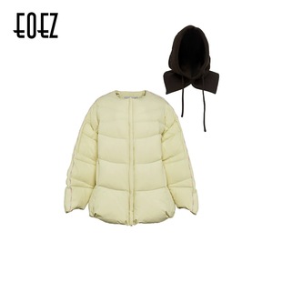 EOEZ 正品专柜 设计师 连帽 中长款 羽绒服 鹅绒服  EZY7092