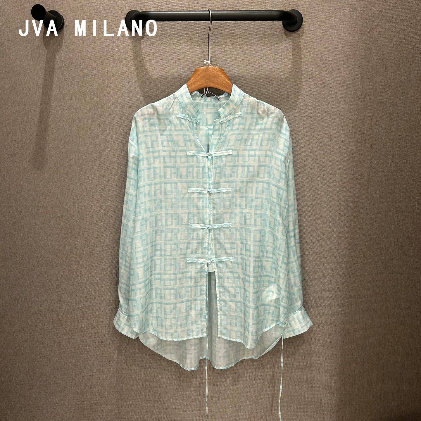JVA MILANO | 正品专柜 设计师品牌 25夏装 蓝色 长袖 衬衫