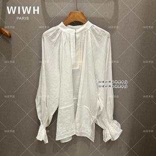 WIWH 26春装 衬衫 WHSC3E617 品牌 长袖 专柜 正品 女装 白色