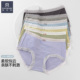 柔软高弹短裤 韩玛斯内裤 女纯棉内裆蕾丝边中腰透气三角裤 头H33036