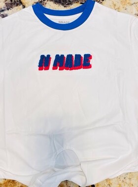 RR佛山店壹恩D2GTB0290女童短袖T恤2024年夏季新款童装白色紫色