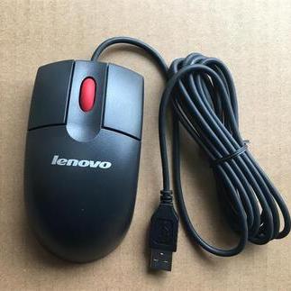 正品联想MO28UOA USB有线老款大红点鼠标 商用台式机笔记本通用