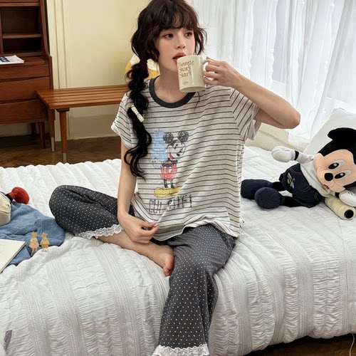 GillAimar家居服小熊家短袖睡衣