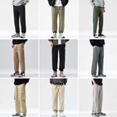 青少年长裤 清仓特卖hansca秋季 子 男宽松美式 复古休闲裤 束脚工装 裤