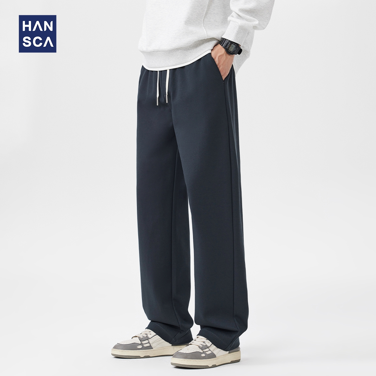 hansca360g重磅双面斜纹运动卫裤