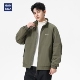hansca摇粒绒立领两面穿夹克男2025秋冬新款 宽松保暖口袋拼接外套