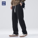 子男秋季 美式 高街直筒宽松痞帅高级感大码 hansca排扣裤 阔腿休闲裤